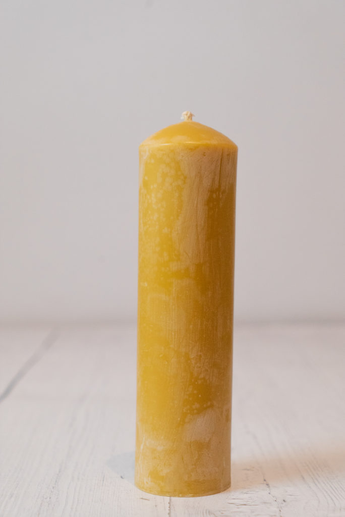 Beeswax Candle entirely made of beeswax Pillar Candle Longer Lasting