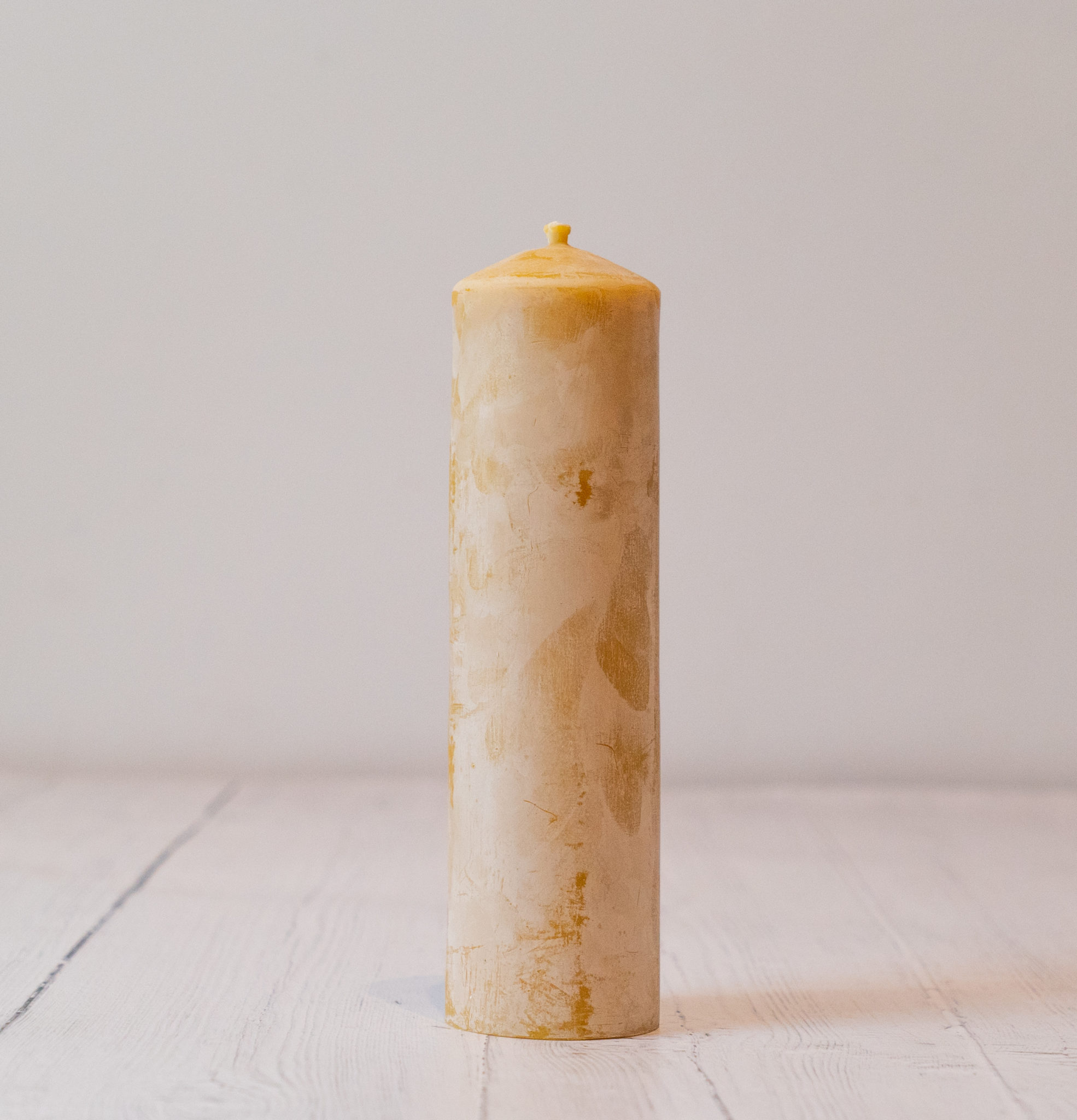 Small Pillar Beeswax Candle Edinburgh Honey Co