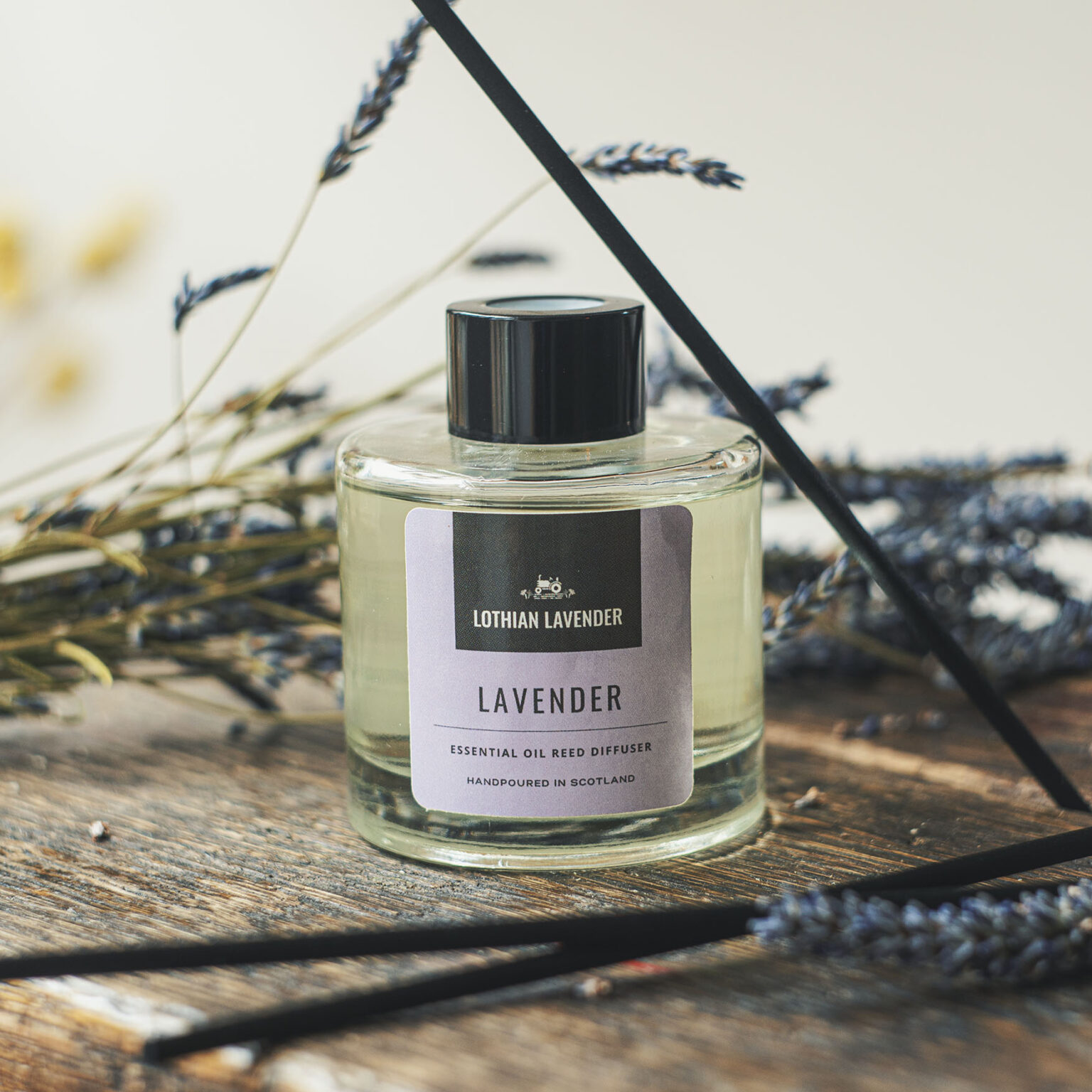 Lavender Essential Oil Reed Diffuser 100ml Edinburgh Honey Co