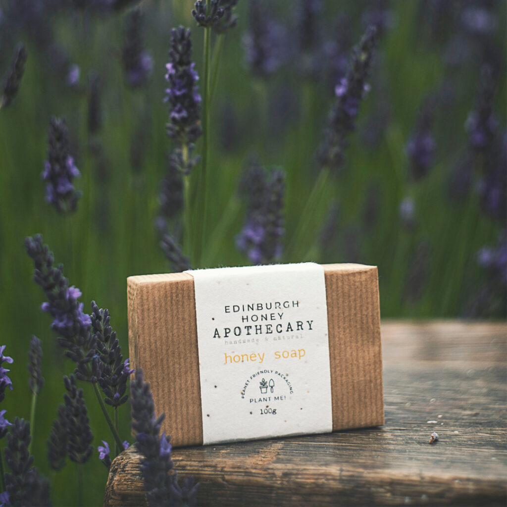 Sweet Gift Guide to Mother's Day
Hand-packed and plastic free
Honey soap.
Labels are infused with lavender seed so you can plant for the bees 