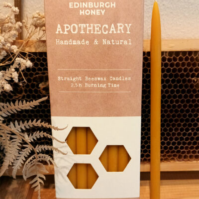 STRAIGHT BEESWAX CANDLE 19CM X 16