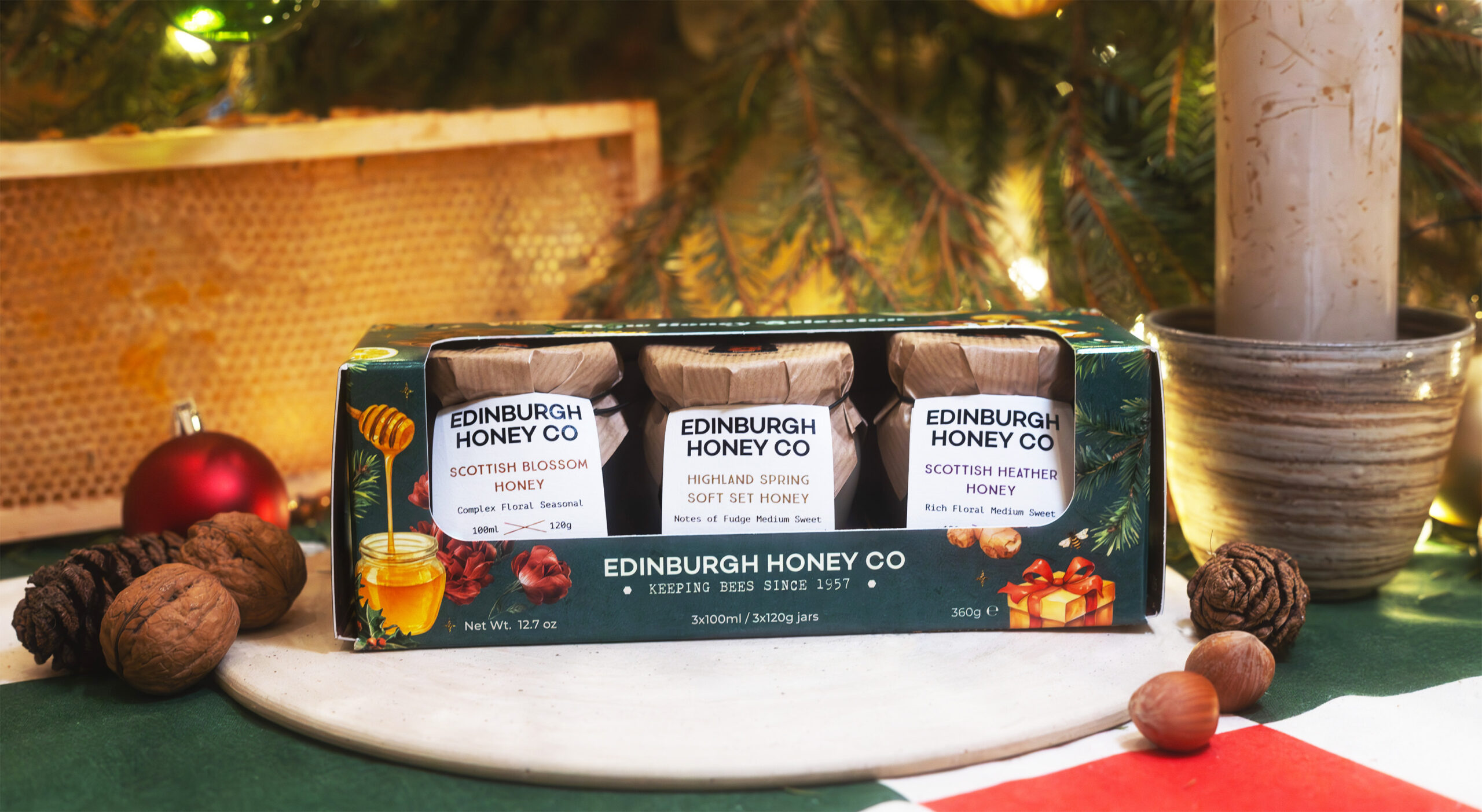 Festive Gift Set - 3 x Jars & Dipper